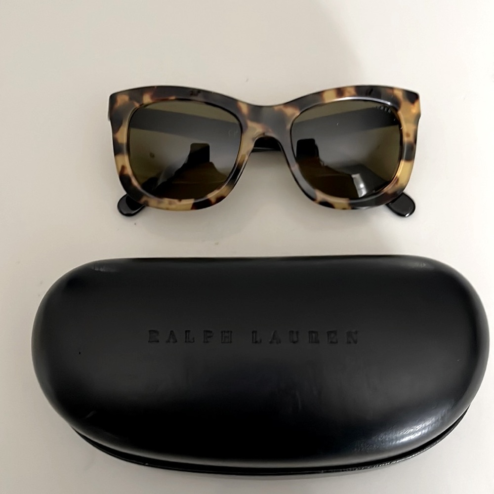 Tortoise Ralph Lauren sunglasses.
